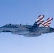 Marine F/A-18s fly over the Pacific