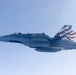 Marine F/A-18s fly over the Pacific