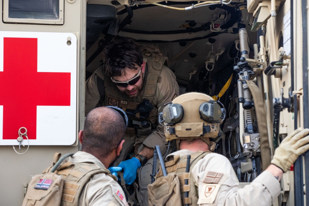 Coalition Forces Conduct Base-Wide Mass Casualty Exercise