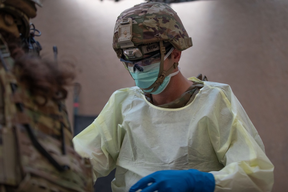 Coalition Forces Conduct Base-Wide Mass Casualty Exercise
