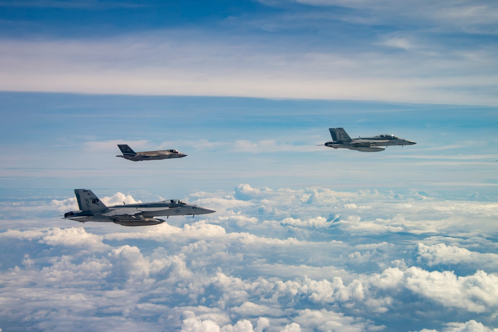 Carrier Air Wing Two Conducts Routine Flight Operations in the South China Sea