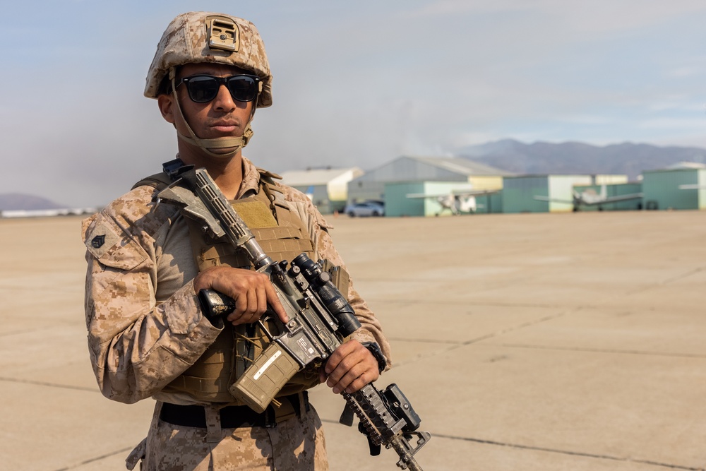 U.S. Marines assist CBP border security mission