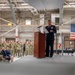 Former commander speaks at change of command ceremony