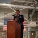 Former commander speaks at change of command ceremony