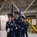 Honor Guard performs at a change of command ceremony