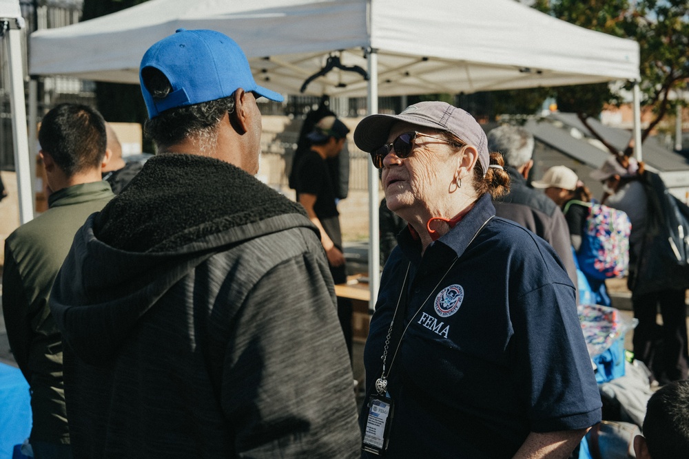 FEMA Attends Robinson Park Dodgers Community Giveaway