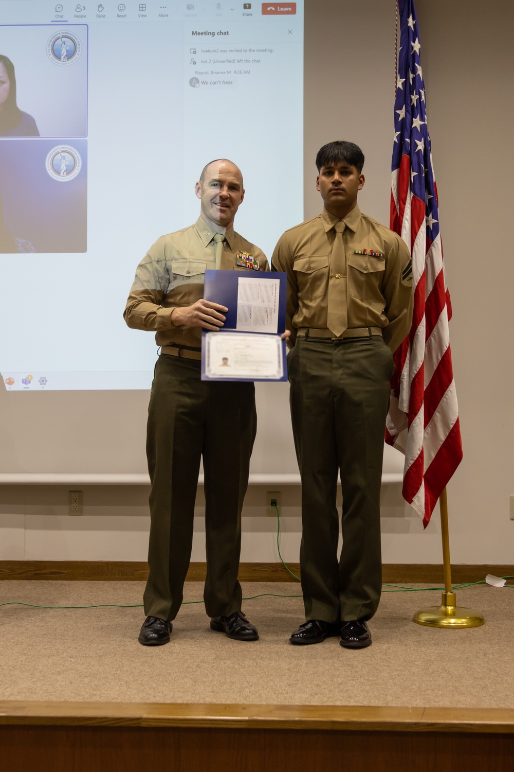 MCAS Iwakuni hosts a naturalization ceremony