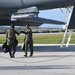 34th Expeditionary Bomb Squadron B-1B Lancers take off at Andersen Air Force Base during BTF 25-1