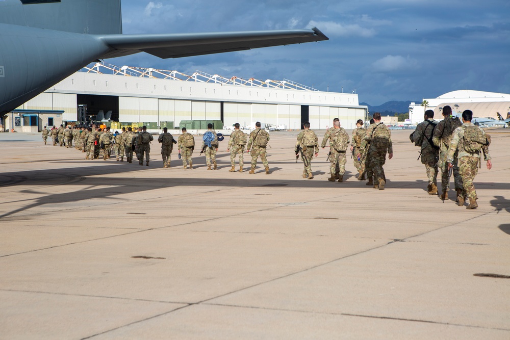 Joint Task Force North Soldiers, Cargo arrive at MCAS Miramar