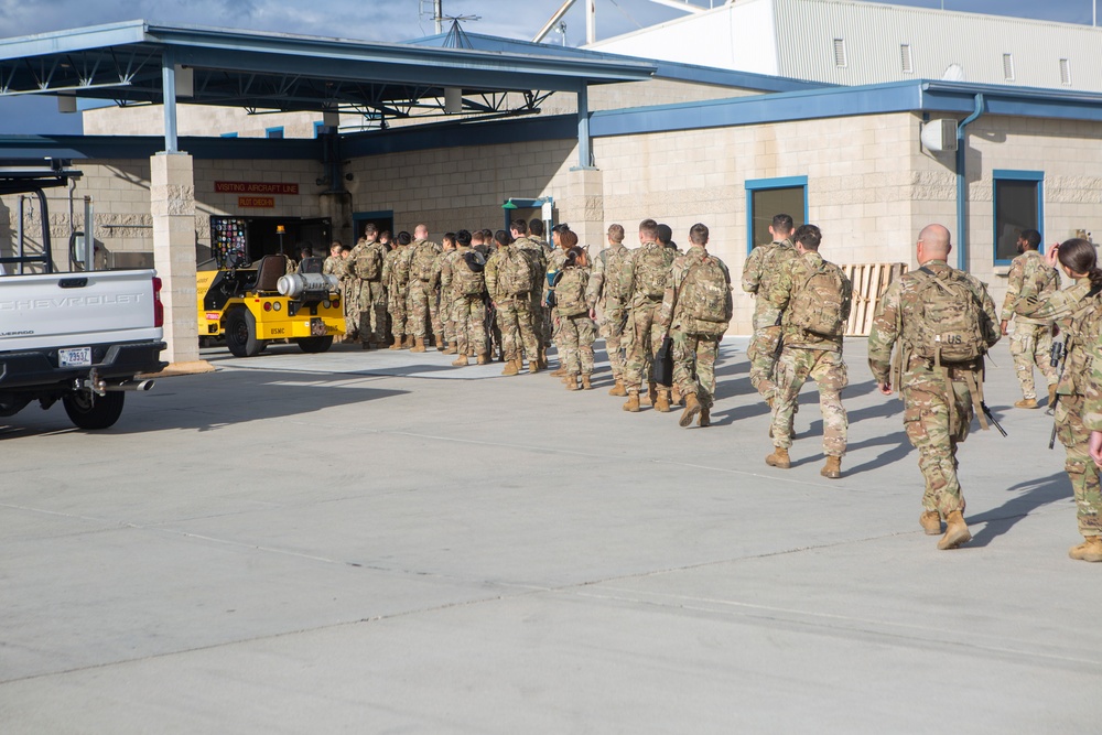 Joint Task Force North Soldiers, Cargo arrive at MCAS Miramar