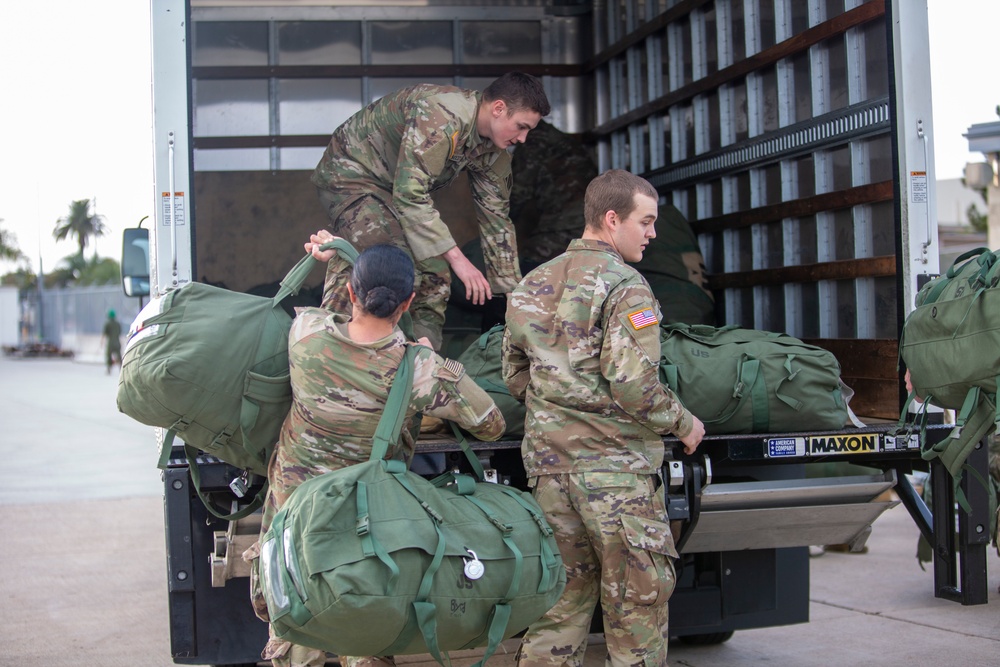 Joint Task Force North Soldiers, Cargo arrive at MCAS Miramar