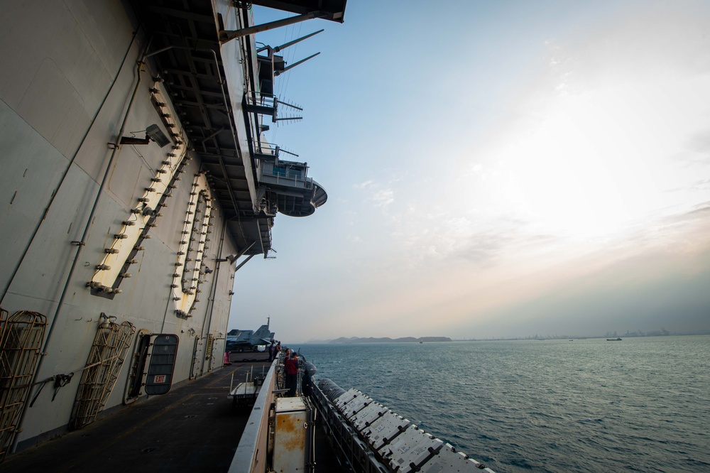 Carl Vinson Carrier Strike Group Arrives at Port Laem Chabang, Thailand