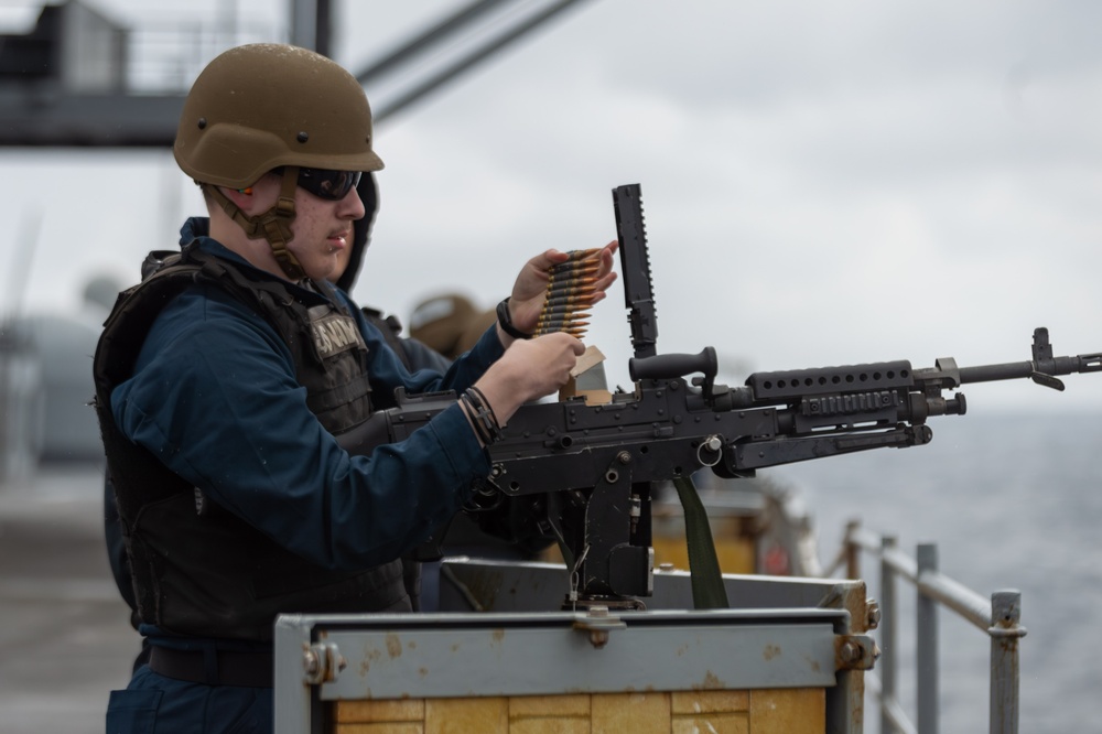 USS Blue Ridge Conducts Live-Fire Exercise