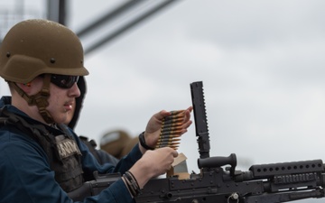 USS Blue Ridge Conducts Live-Fire Exercise