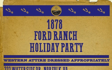 USS Gerald R, Ford Holiday Party Flyer