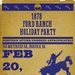 USS Gerald R, Ford Holiday Party Flyer