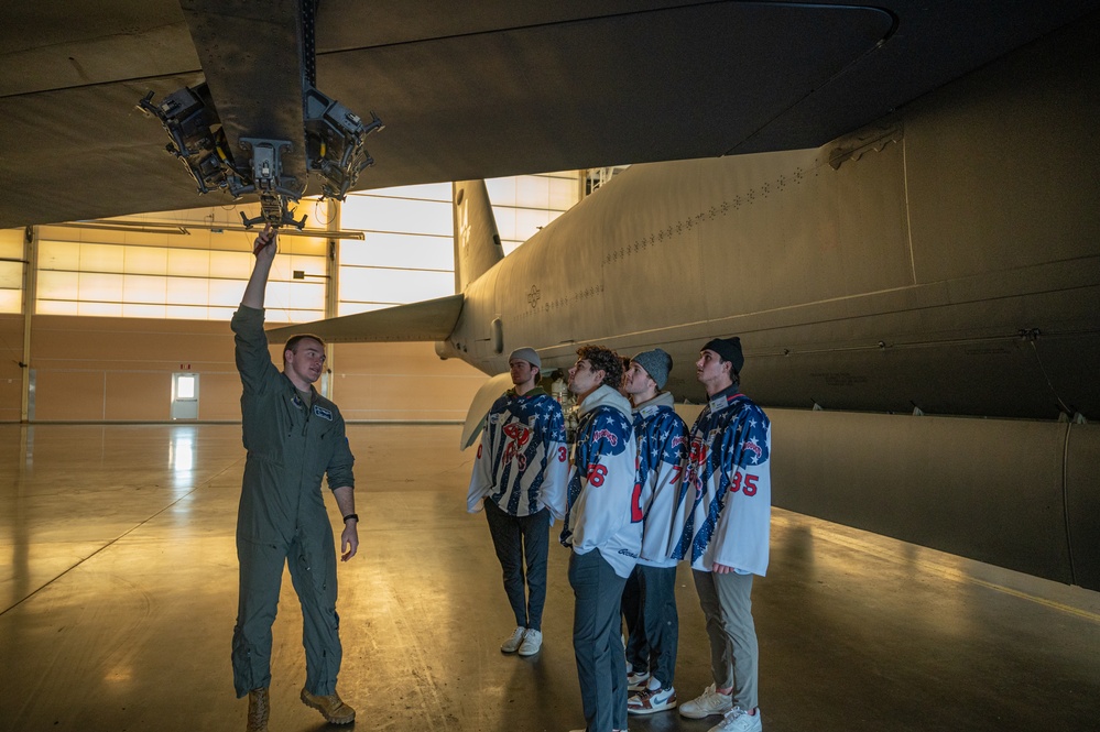 Shreveport Mudbugs visit Barksdale Air Force Base.