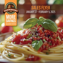 Patrons can save much on Big Game snacks, beverages, party essentials in Jan. 27 – Feb. 9 Commissary Sales Flyer