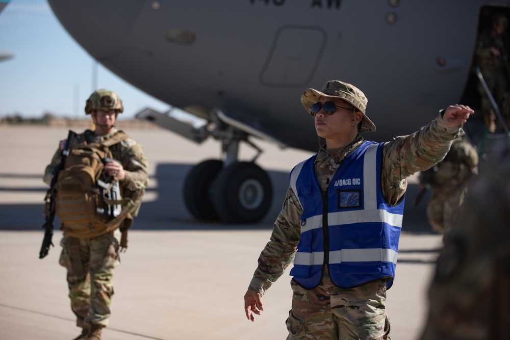 U.S. Soldiers Arrive at Fort Bliss for Border Support Mission