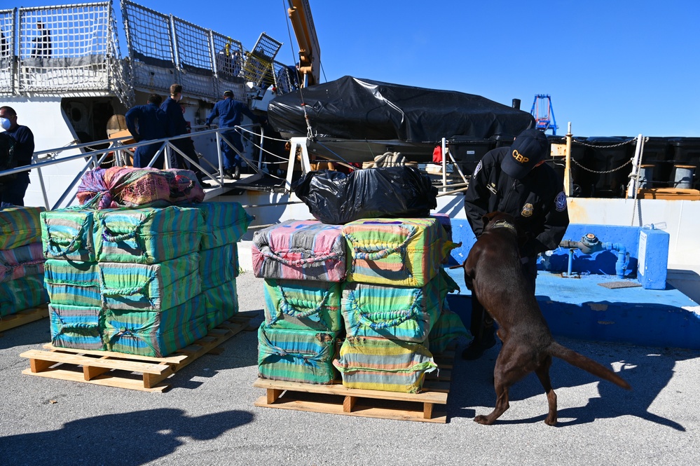 USCGC Campbell crew offloads approximately $91.3 million worth of cocaine in Ft. Lauderdale