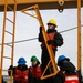 USCGC Polar Star (WAGB 10) conducts crane operations in McMurdo Sound during Operation Deep Freeze