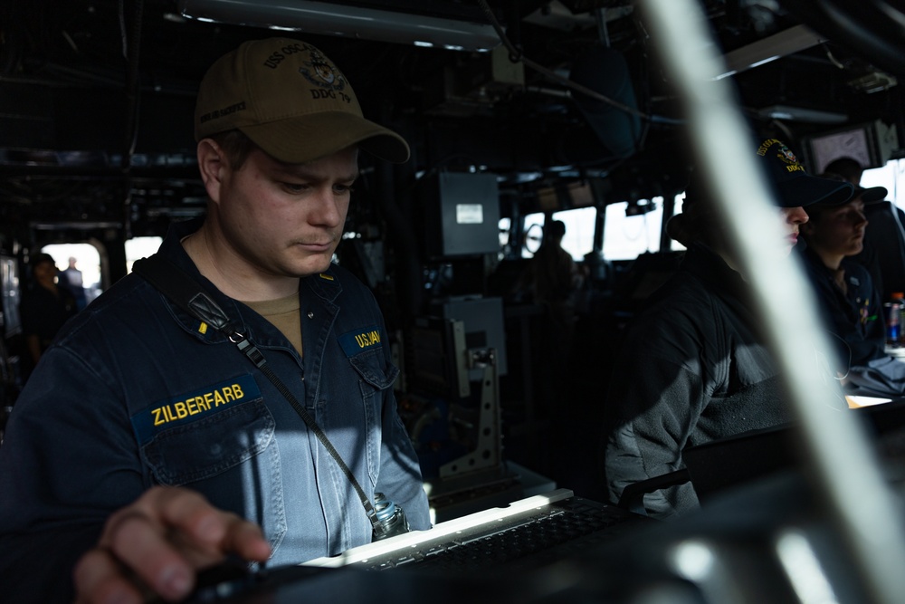 USS Oscar Austin (DDG 79) Departs from Souda Bay, Greece