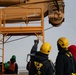 USCGC Polar Star (WAGB 10) conducts crane operations in McMurdo Sound during Operation Deep Freeze