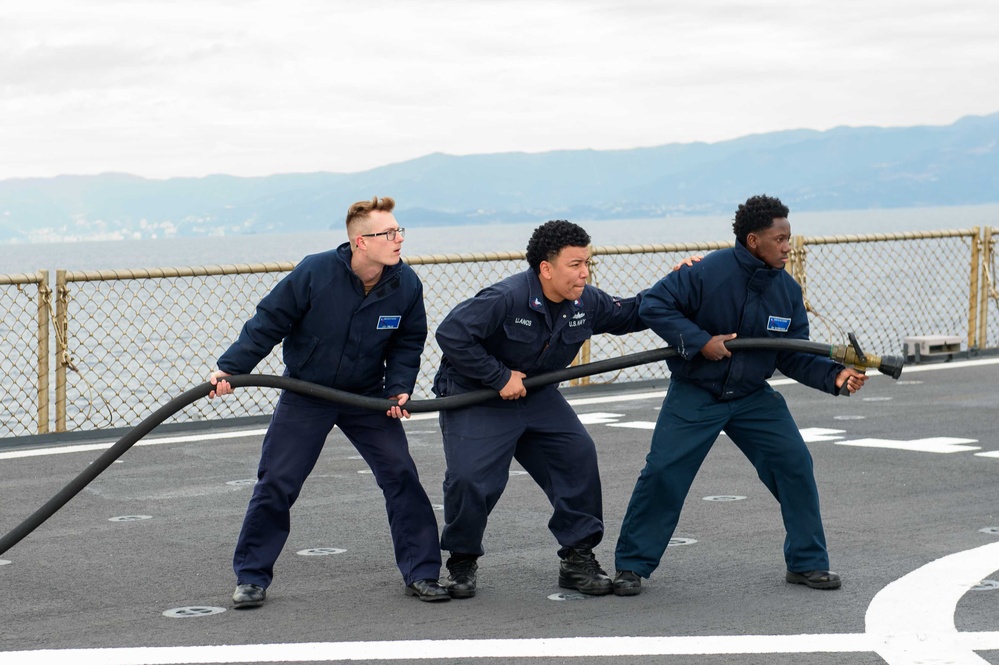 USS Blue Ridge Flight Operations Exercise