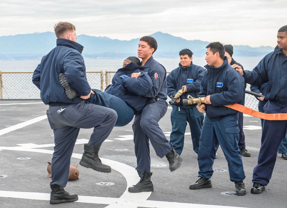 USS Blue Ridge Flight Operations Exercise