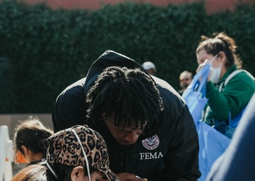 FEMA attends Robinson Park Dodgers Community Giveaway