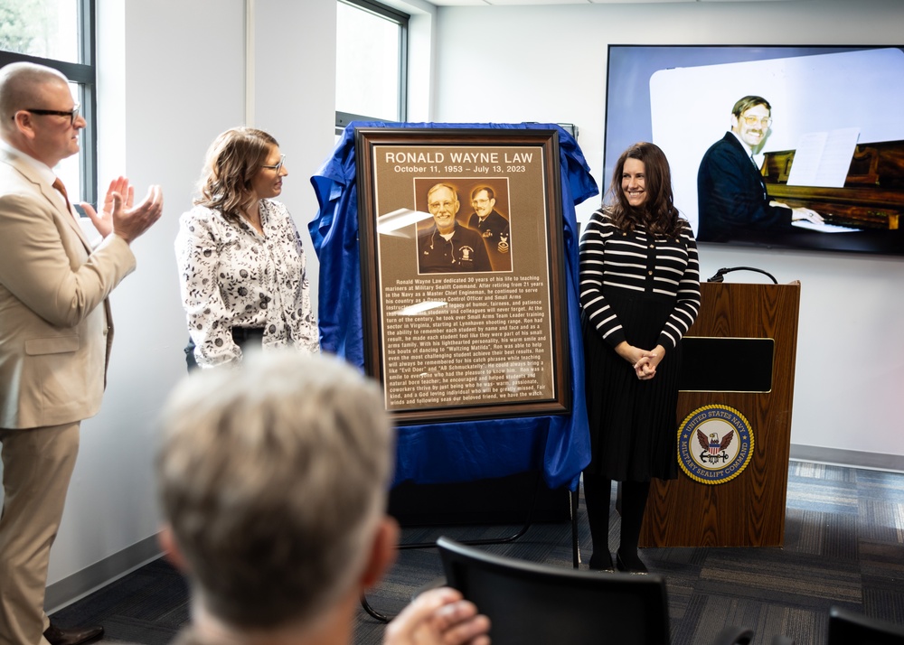 RON LAW Small Arms Marksmanship Training Center (SAMTC) Building Dedication