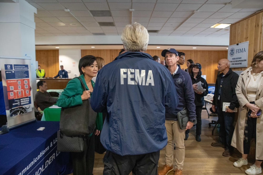 House Appropriations Committee Visits the UCLA Disaster Recovery Center