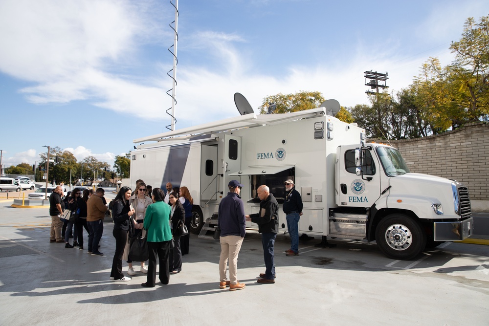 House Appropriations Committee Visits the UCLA Disaster Recovery Center