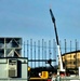 January 2025 barracks construction operations for East Barracks Project at Fort McCoy