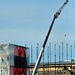 January 2025 barracks construction operations for East Barracks Project at Fort McCoy