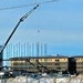 January 2025 barracks construction operations for East Barracks Project at Fort McCoy