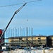 January 2025 barracks construction operations for East Barracks Project at Fort McCoy