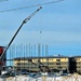 January 2025 barracks construction operations for East Barracks Project at Fort McCoy