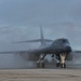 34th Expeditionary Bomb Squadron B-1B Lancers return to Andersen Air Force Base after completing a Bomber Task Force 25-1 mission