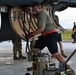 34th Expeditionary Bomb Squadron B-1B Lancers return to Andersen Air Force Base after completing a Bomber Task Force 25-1 mission