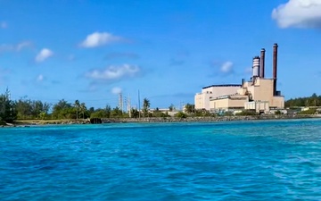 U.S. Coast Guard conduct routine patrol of Apra Harbor