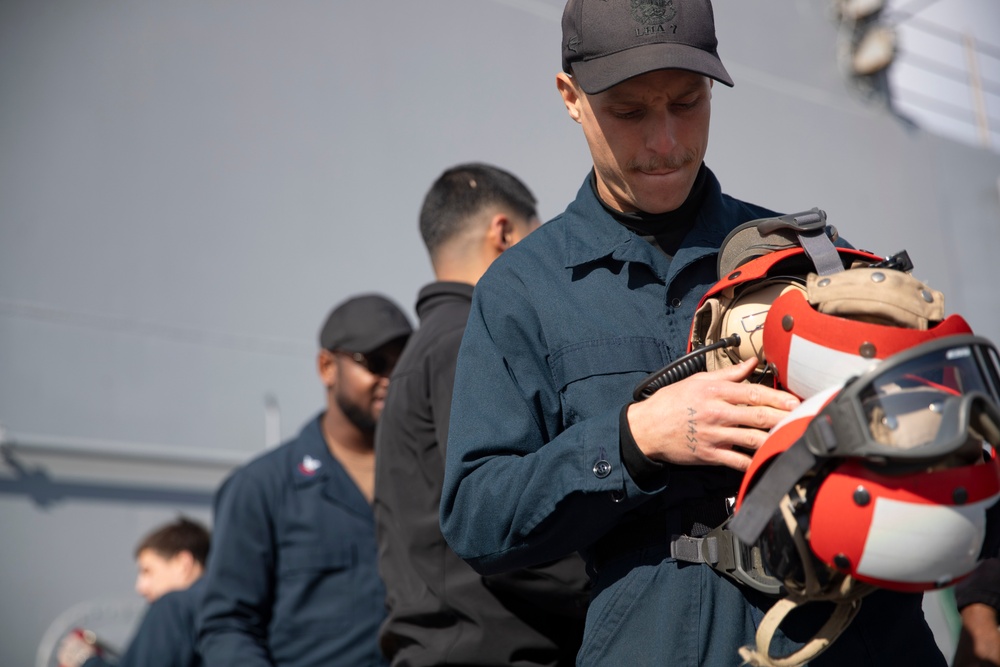 Tripoli Sailors Restow After INSURV