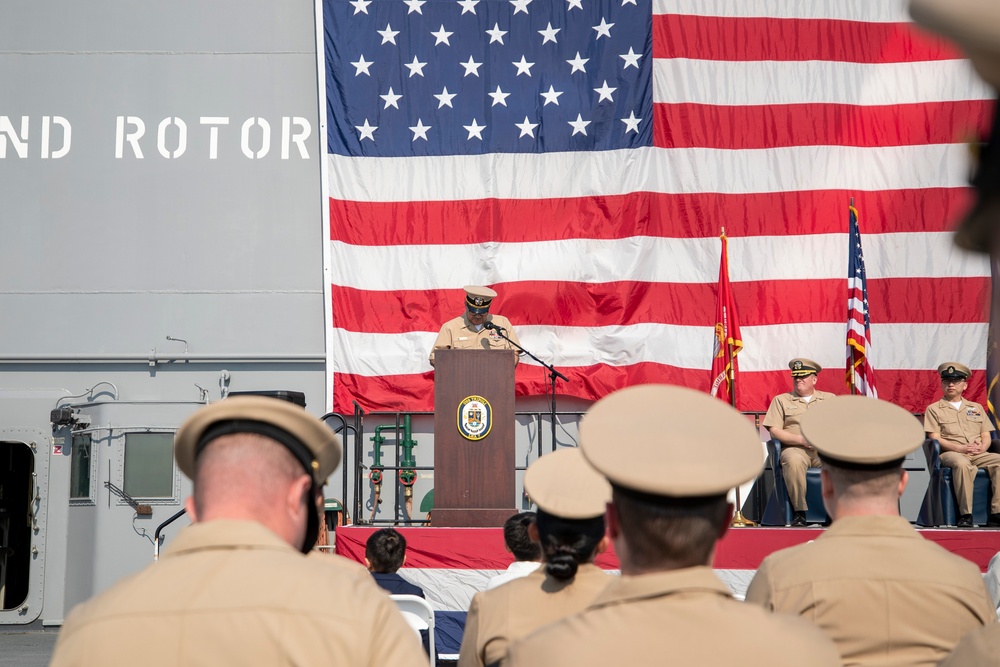 Tripoli Holds Warrant Officer Ceremony