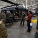 An Alaska Air National Guard HH-60G Pave Hawk helicopter departs Eielson AFB, AK on a routine training flight.