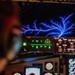 F-16 Fighting Falcons join KC-135 Stratotanker for aerial refueling over USCENTCOM at night