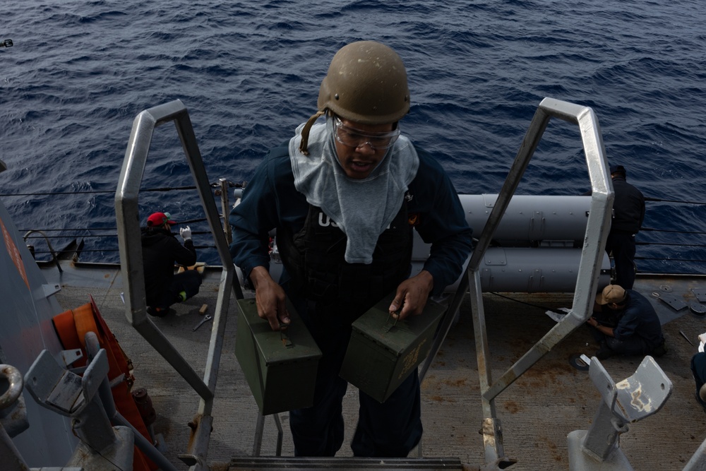 USS Oscar Austin (DDG 79) Conducts SCAT Quick Draw Drill