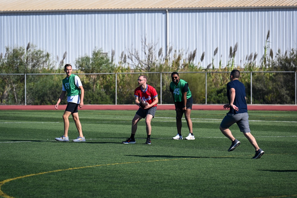 UFC fighter Erik Anders trains with NAVROTA Airmen during Warrior Heart Day