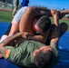 UFC fighter Erik Anders trains with NAVROTA Airmen during Warrior Heart Day