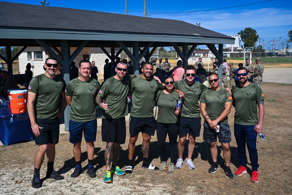 UFC fighter Erik Anders trains with NAVROTA Airmen during Warrior Heart Day