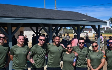 UFC fighter Erik Anders trains with NAVROTA Airmen during Warrior Heart Day